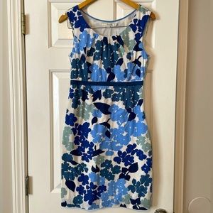 Boden Beauty: 100% Cotton Floral Mini Dress 0111